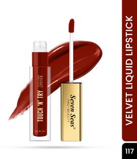 Seven Seas TOUCH 'N' TRY Velvet Liquid Lipstick | Non-Transfer Long Lasting Liquid Lipstick