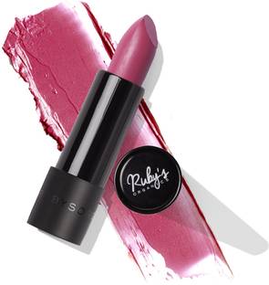 Ruby's Organics Semi Matte Lipstick, Natural,Non Drying, Long Stay, Muave