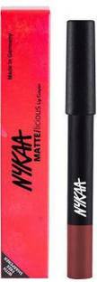 NYKAA Matte-illicious Lip Lipstick with Free Sharpener - Jade Rose 11