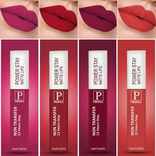 Perpaa Power Stay long-lasting & waterproof Liquid Lipstick Combo pack 4