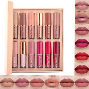 K3NTERPRISES HANDAIYAN Liquid Matte Lipstick | 12 pcs set | Waterproof | Long lasting