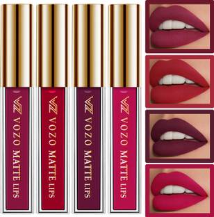 VOZO Vibrant Matte Liquid Lipstick - Long-Lasting & Smudge-Proof Combo Set-30