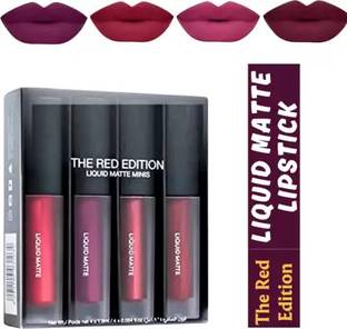 FAIRYFIRST Matte Mini Lipsticks (Red Edition) - Long Lasting & Waterproof