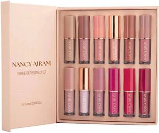 NANCY AJRAM X 12 Color Book Lip Gloss Set Liquid Lipstick Set