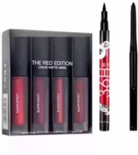 Naaritva PREMIUM WATERPROOF LIPSTICK AND EYELINER AND KAJAL