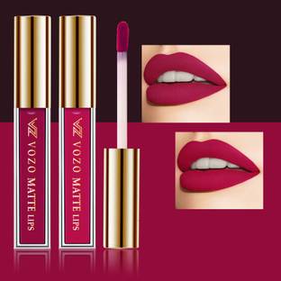 VOZO Stay-All-Day Matte Liquid Lipstick - Waterproof & Fade-Resistant Pack Of 2 VZ-27