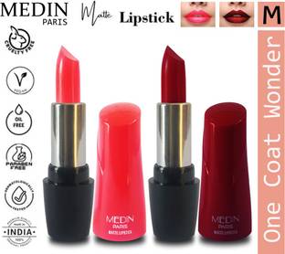 MEDIN paris ultra hd elegant colors matte lipstick cosmetics makeup 007 serires set of 2 color
