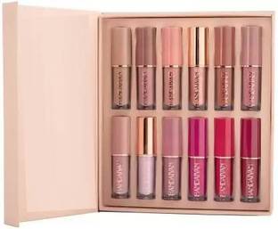 Beauzy HANDAIYAN Lipstick Set of 12 Matte Velvet Mini Liquid Lipstick