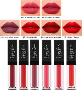 Fizzy Fern Long Lasting Matte Liquid Lipstick, Nourishing, Transferproof, Smudge (Set of 6)