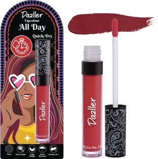 Dazller All Day Lipcolour, Ultra Intense Matte,Smudge-Proof, Lightweight,Up to 8Hrs Stay