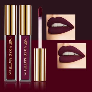 VOZO Stay-All-Day Matte Liquid Lipstick - Waterproof & Fade-Resistant Pack Of 2 VZ-17