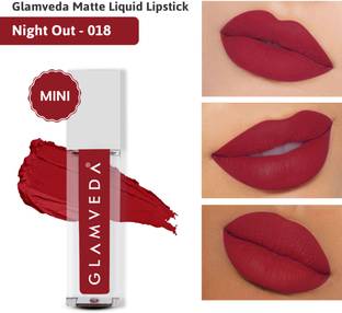 GLAMVEDA Always On Mini Liquid Lipstick| Matt Finish Waterproof, 12 Hour Stay|Vitamin E