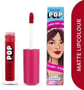 SUGAR POP Matte Lipcolour 06 Garnet - Super Matte | Lasts 8+ hours | Non-Drying