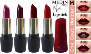 MEDIN paris ultra hd elegant colors matte lipstick cosmetics makeup 007 serires set of 4 color