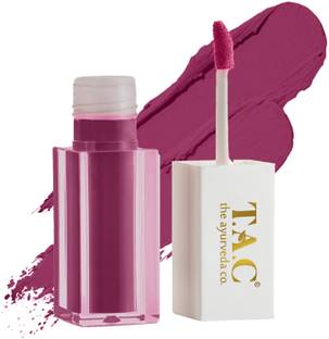 TAC - The Ayurveda Co. Velvet Mauve Liquid Lipstick, Long Lasting, Super Pigmented, Transfer Proof