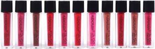 Sh.Huda Long Lasting Waterproof Non Transfer Mini Liquid Matte Lipstick Kit Set of 11