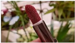 AEPRUY best and shimmer hot blood red glitter lipstick