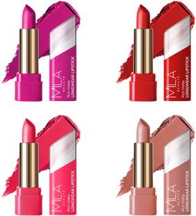 MILA BEAUTÉ Matte Longwear Lipstick Combo For Woman|Up To 8 Hrs Stay|Enriched With Vitamin E