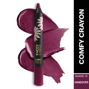 FACES CANADA Comfy Matte Lip Crayon| Creamy Texture | 8HR Long Stay| No Dryness