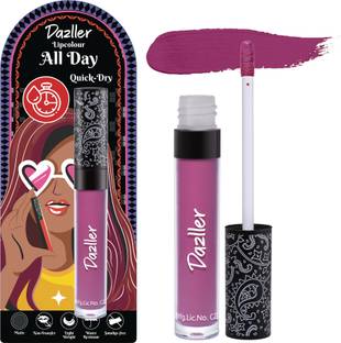 Dazller All Day Lipcolour, Ultra Intense Matte,Smudge-Proof, Lightweight,Up to 8Hrs Stay