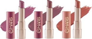 MARS Creamy Matte Highly Pigmented Lipstick 19-20-21 Pack Of 3