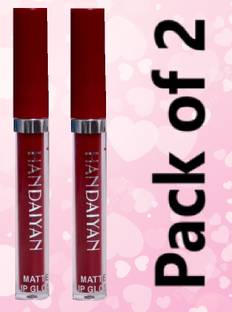 LARA KOSSLER Twin Maroon Lipstick Set – Liquid Matte