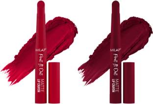 MILAP Pout It Out Lip Crayon Long lasting wear|With Jojoba & Avocado Oil|2 pc|5,20
