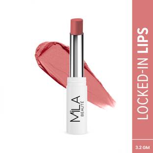 mila beaute Locked In Lips Lipstick Transfer Proof with Velvety Texture Lightweight