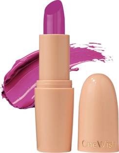 One Wish Creamy Matte Lipstick | 8 Hrs Long Lasting | Smooth & Soft Finish | Shade 4