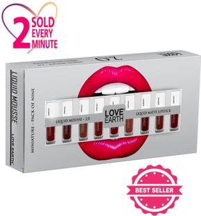 लव अर्थ Liquid Mousse Lipstick 2.O Matte Finish Combo Kit