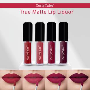 CurlyTales Velvet Matte Lipstick With Non-Transfer,Smudge Proof Comfortable Colors #CTL0491