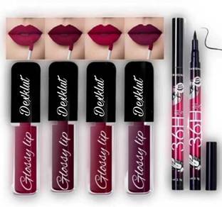 Dexklut 4 in 1 Matte Liquid Lipstick | Waterproof and Smudge proof