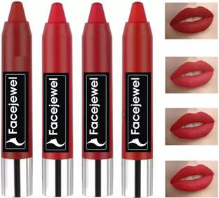 Facejewel Matte Crayon Lipstick Waterproof and Smooth Texture pencil lipsticks