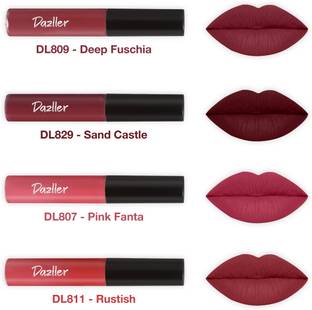 Dazller Lip Colour, Lightweight,Ultra-Intense Matte,SmudgeProof,TransferProof,8-Hrs Stay