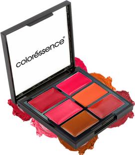 COLORESSENCE Lip Moisturizing Multicolor Glossy Lipstick Palette - Lip Liner Free (Mauve)