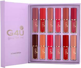 G4U Elegant 12 pcs Matte Lipstick - Intense Pigment, Smooth Finish B