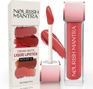 Nourish Mantra Smudge Proof Long Lasting Creamy Matte Liquid Lipstick With SPF 15