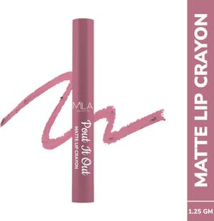 MILA BEAUTÉ Pout It Out Matte Lip Crayon Lipstick Lightweight Soft Matte Finish