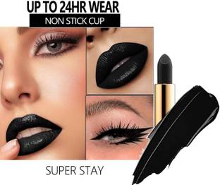 NADJA BEST MATTE FINISH BLACK LIPSTICK SMUDGE-PROOF