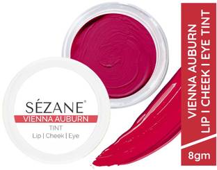 Sezane Lip Tint & Cheek Tint Balm Natural Eye Makeup, Viena Auburn