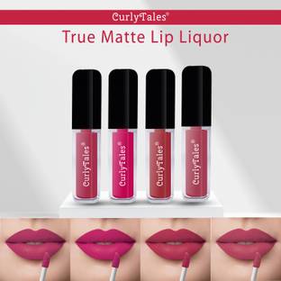 CurlyTales Ceaseless Shades of Fluid Matte Lipstick Advanced With Vitamin-E #CTL0424