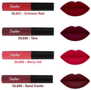 Dazller Lip Colour, Lightweight,Ultra-Intense Matte,SmudgeProof,TransferProof,8-Hrs Stay