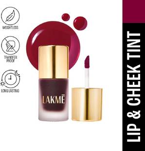 Lakmé 9to5 Double Duty Lip & Cheek Water Stain RubyGlow - 9ml