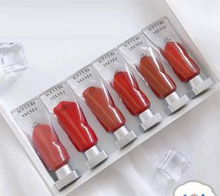 Latixmat Ice Cube Velvet Matte Lipsticks, Long Lasting Non-Transfer Lip Color