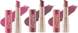 MARS Creamy Matte Highly Pigmented Lipstick 16-17-18 Pack Of 3