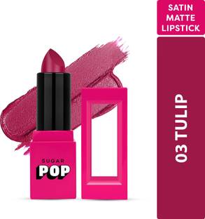 SUGAR POP Satin Matte Lipstick 03 Tulip - Long-wearing | Full Coverage
