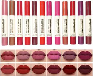WECHARMERZ 12pcs Set New Crayon Matte Lipstick