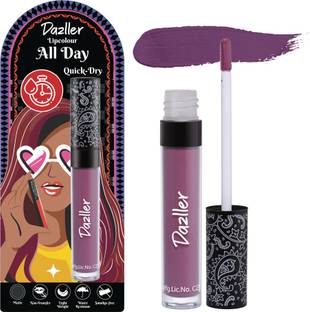 Dazller All Day Lipcolour, Ultra Intense Matte,Smudge-Proof, Lightweight,Up to 8Hrs Stay