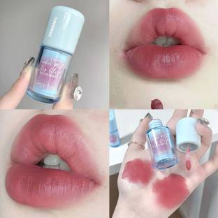 DAIMANPU Gege Bear Matte Crayon Lipstick - Hydrating Heart Stamped Glossy Lip