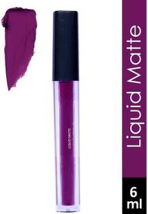 Rsentera Kiss Proof Non Transfer Smudge Proof Matte Lipstick For Girl (Purple, 6 ml)